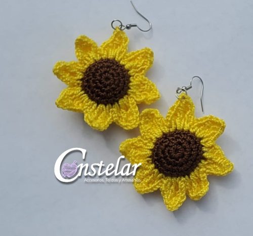 Aretes de Girasol